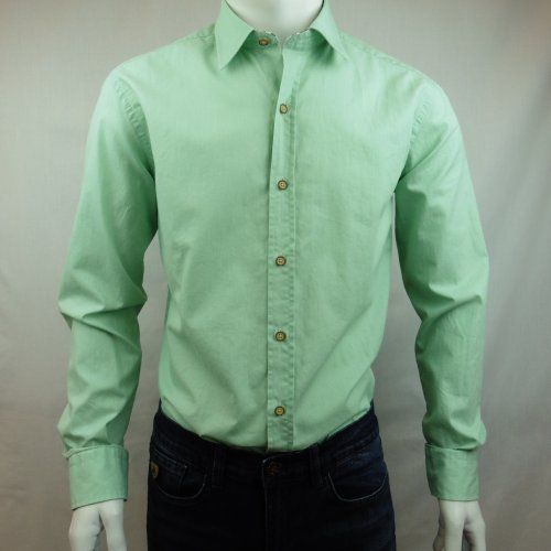 Camisa verde algodón de Corsare Camisa verde algodón de Corsare