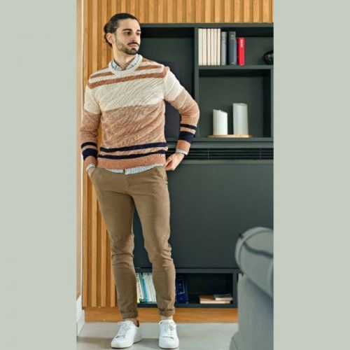 Jersey franjas camel de Dark & Fish Jersey franjas camel de Dark & Fish