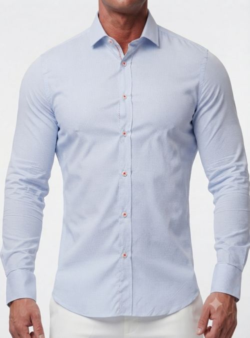 Camisa mil rayas hilo contraste de Corsare Camisa mil rayas hilo contraste de Corsare