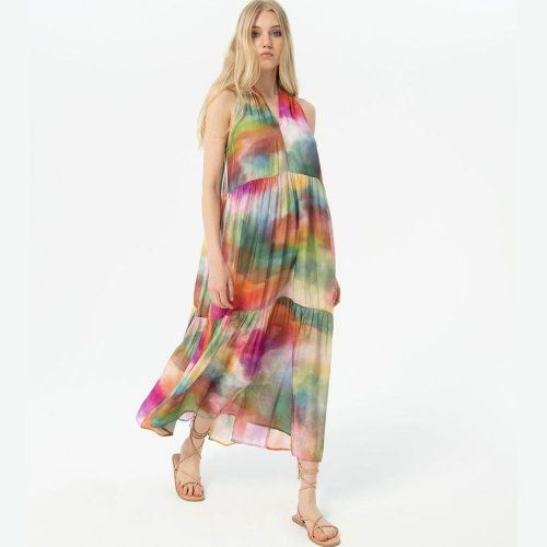 Vestido largo acuarela de Surkana Vestido largo acuarela de Surkana