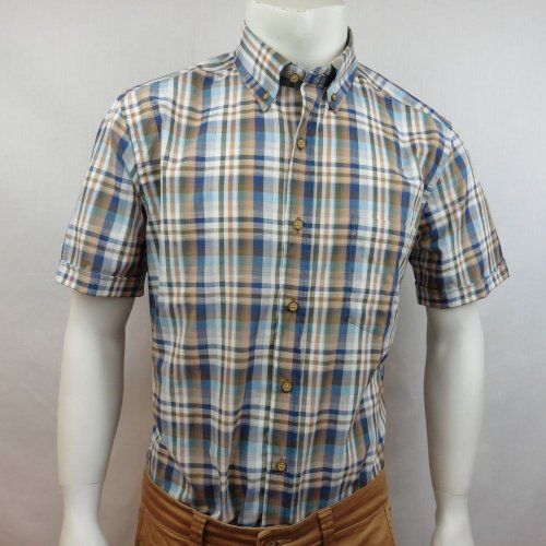 Camisa cuadros verde marrón y azul de Corsare Camisa cuadros verde marrón y azul de Corsare