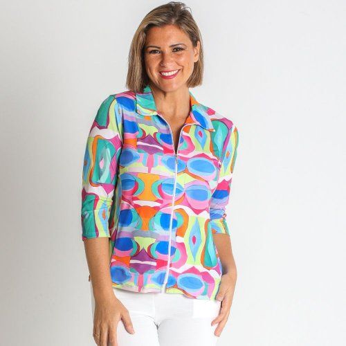 Chaqueta cremallera estampada de Nayat Chaqueta cremallera estampada de Nayat