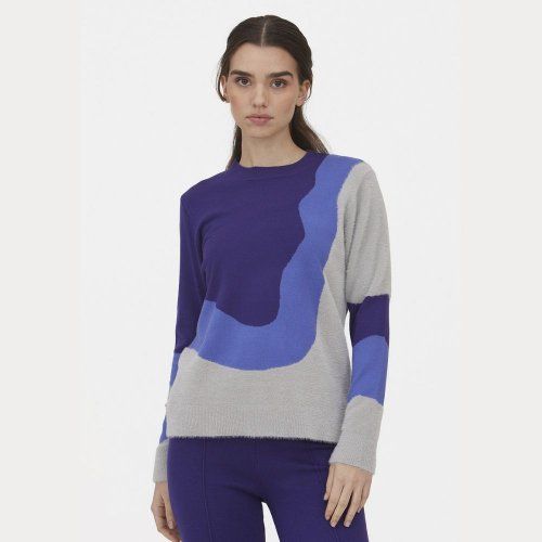 Jersey combinado azul y gris de WNT Collection Jersey combinado azul y gris de WNT Collection