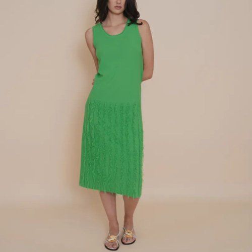 Vestido de punto verde de WNT Collection Vestido de punto verde de WNT Collection