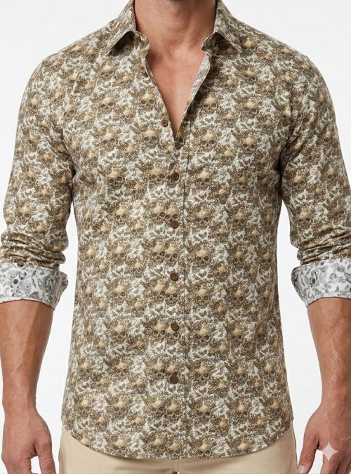 Camisa calaveras y mariposas de Yellow Skin Camisa calaveras y mariposas de Yellow Skin