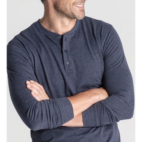 Camiseta botones azul de Dos Galgos Camiseta botones azul de Dos Galgos