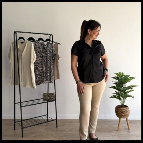 Pantalón canutillo beige de Yemeka Pantalón canutillo beige de Yemeka