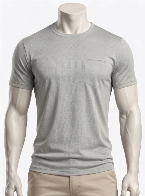 Camiseta TECH FIT gris mini dibujo de Dos Galgos Camiseta TECH FIT gris mini dibujo de Dos Galgos