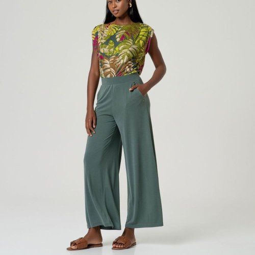 Pantalón modal verde de Surkana Pantalón modal verde de Surkana