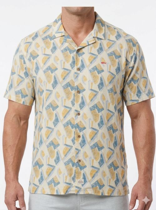Camisa dibujos geométricos de Dark & Fish Camisa dibujos geométricos de Dark & Fish