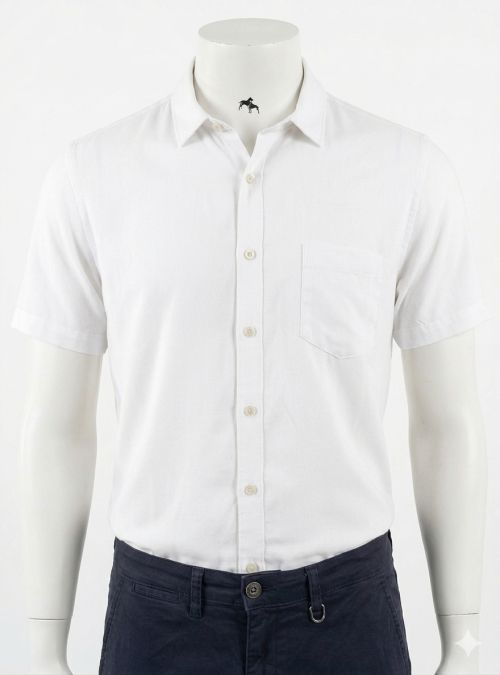 Camisa viscosa blanca de Dos Galgos Camisa viscosa blanca de Dos Galgos