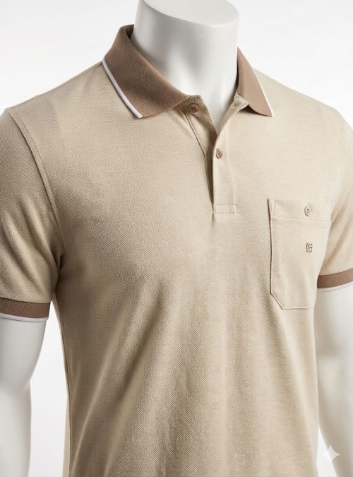 Polo beige mini dibujo de G54 Polo beige mini dibujo de G54