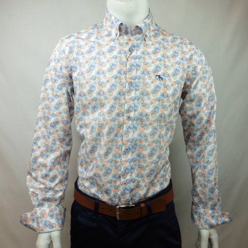 Camisa círculos rayados de Dos Galgos Camisa círculos rayados de Dos Galgos