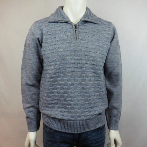 Jersey polo gris con guiones de Tomé Jersey polo gris con guiones de Tomé