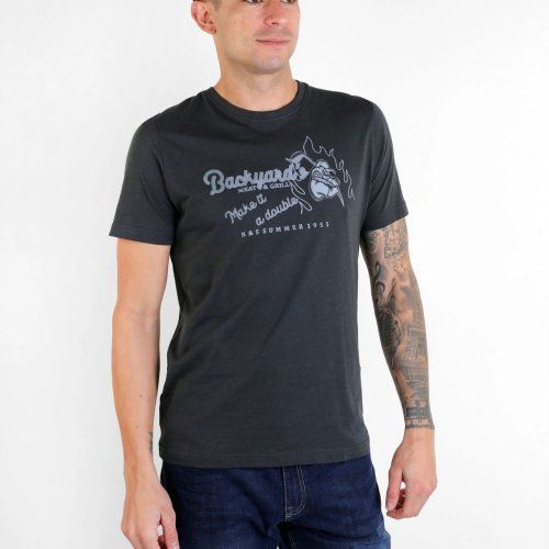 Camiseta gris oscuro backyard de N&S Camiseta gris oscuro backyard de N&S