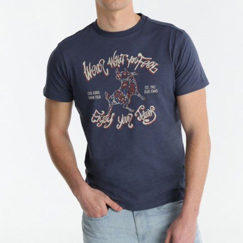 Camiseta azul toro de Lois Camiseta azul toro de Lois