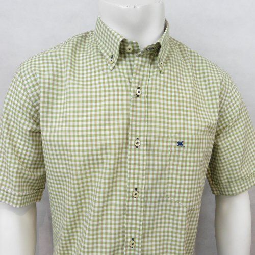 Camisa m/c cuadros verde de VNTO Camisa m/c cuadros verde de VNTO