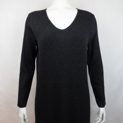 Vestido canalé lúrex negro de WNT Collection Vestido canalé lúrex negro de WNT Collection