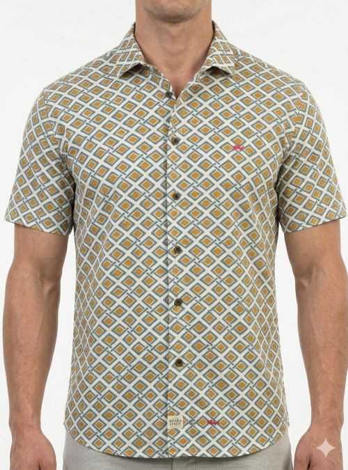Camisa rombos deformes de Dark & Fish Camisa rombos deformes de Dark & Fish