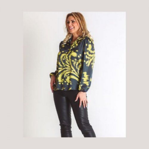 Camisa estampado amarillo de Nayat Camisa estampado amarillo de Nayat