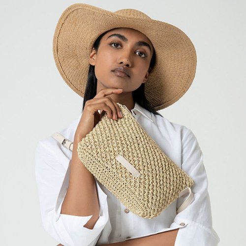 Bolso rafia beige de Surkana Bolso rafia beige de Surkana