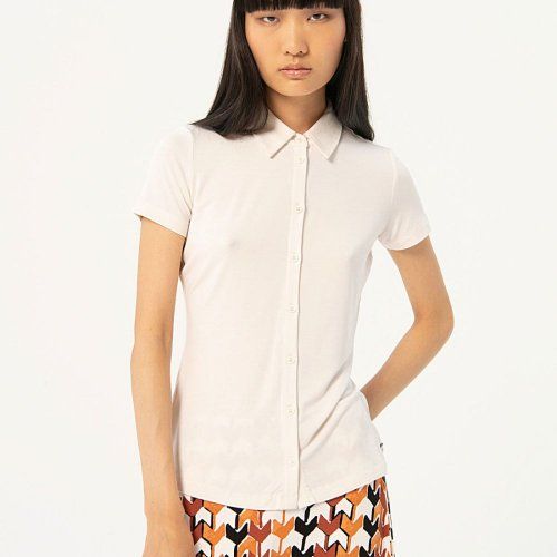 Camisa de punto blanca de Surkana Camisa de punto blanca de Surkana