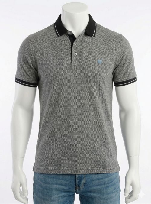 Polo puntos azul marino y blancos de Tomé Polo puntos azul marino y blancos de Tomé