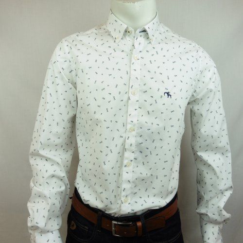 Camisa figuras ajedrez de Dos Galgos Camisa figuras ajedrez de Dos Galgos