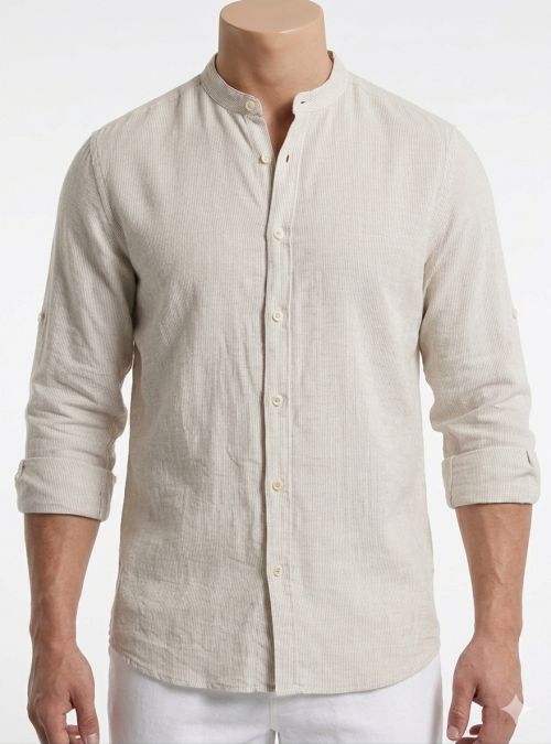 Camisa mil rayas cuello maho de Dos Galgos Camisa mil rayas cuello maho de Dos Galgos
