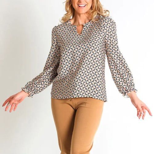 Blusa estampada de Lourdes Castillo Blusa estampada de Lourdes Castillo