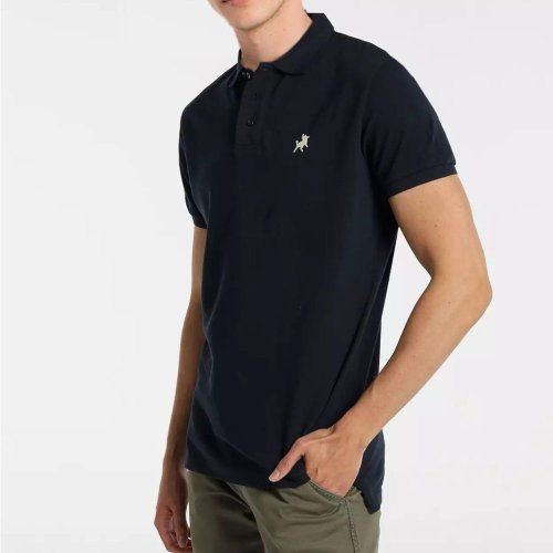Polo piqué azul marino de Lois Polo piqué azul marino de Lois