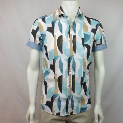 Camisa dibujo geométrico de Corsare Camisa dibujo geométrico de Corsare
