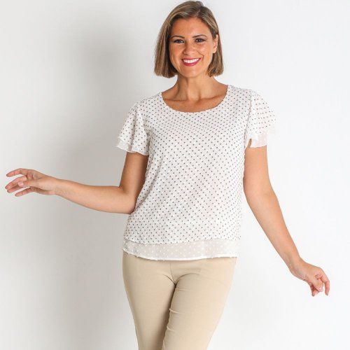 Blusa blanca plumeti de Nayat Blusa blanca plumeti de Nayat
