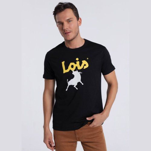 Camiseta negra toro LOIS de Lois Camiseta negra toro LOIS de Lois