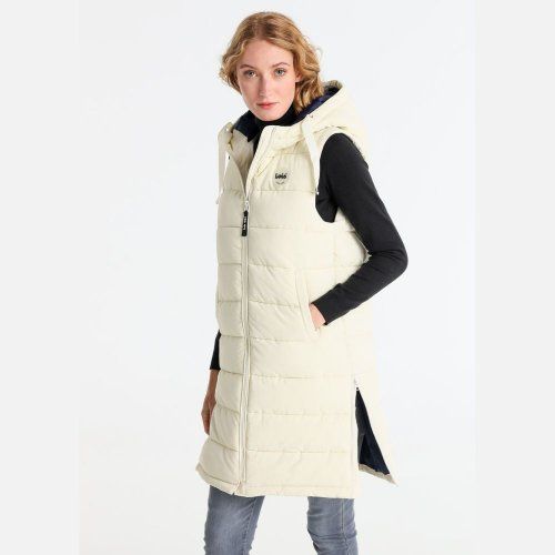 Chaleco largo acolchado crudo de Lois Chaleco largo acolchado crudo de Lois