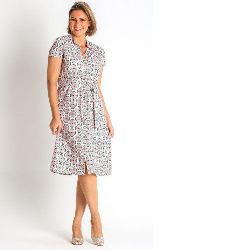 Vestido maho abotonado de Lourdes Castillo Vestido maho abotonado de Lourdes Castillo