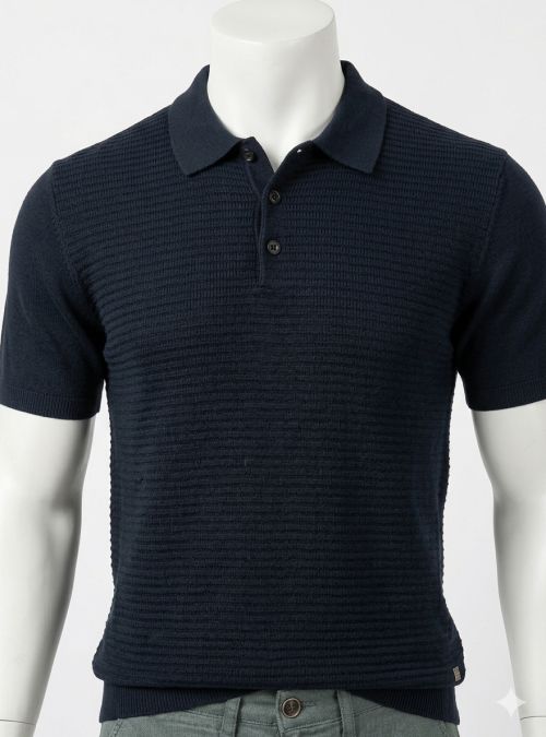 Polo punto algodón azul marino de Gendive Polo punto algodón azul marino de Gendive