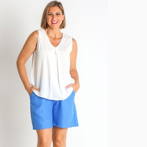 Blusa de tirantes blanca de Lourdes Castillo Blusa de tirantes blanca de Lourdes Castillo