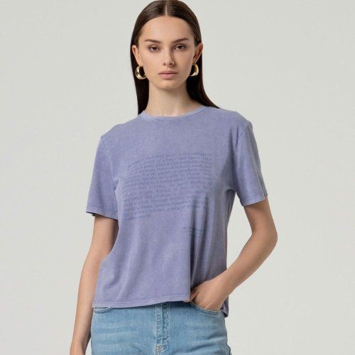 Camiseta algodón lila de Surkana Camiseta algodón lila de Surkana