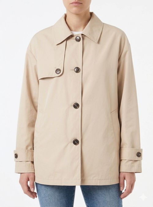 Cazadora tipo gabardina beige de WNT Collection Cazadora tipo gabardina beige de WNT Collection