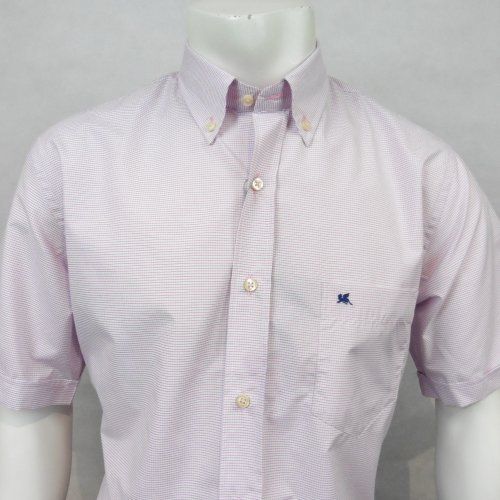 Camisa m/c mini cuadros rosa azul de VNTO Camisa m/c mini cuadros rosa azul de VNTO