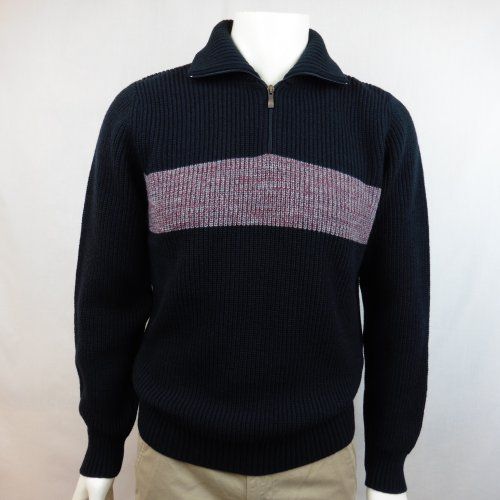 Jersey polo cremallera azul marino de G54 Jersey polo cremallera azul marino de G54